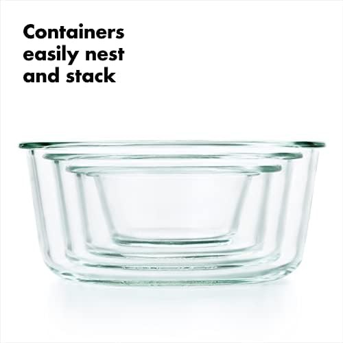 OXO Good Grips 7 Cup Smart Seal Glass Round Airtight Food Storage Container — photo 5