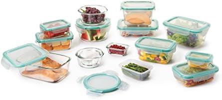 OXO Good Grips 30-Piece Plastic and Glass Food Storage Container Set - Teal