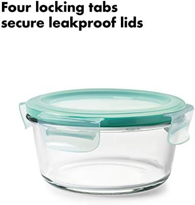 OXO Good Grips 8 Piece Smart Seal Airtight Glass Round Container Set — photo 3