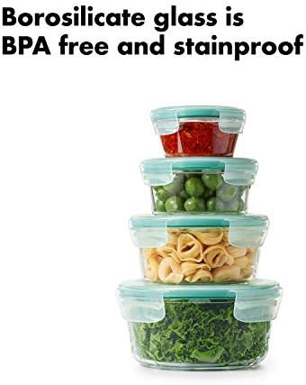 OXO Good Grips 8 Piece Smart Seal Airtight Glass Round Container Set — photo 5