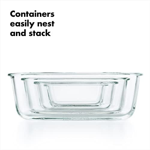 OXO Good Grips 3.5 Cup Smart Seal Airtight Glass Rectangle Food Storage — photo 5