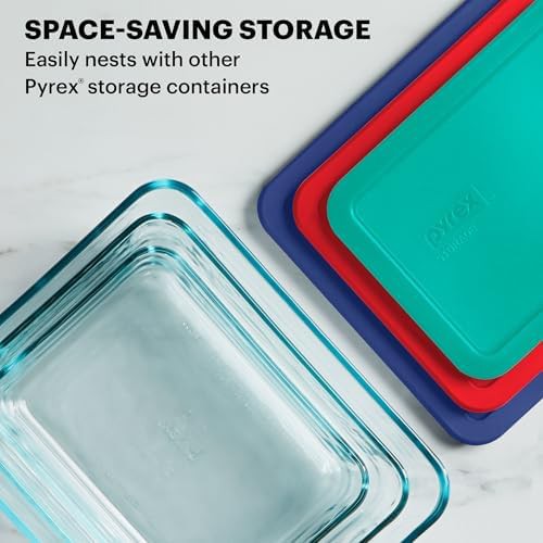 Five pack large rectangle glass containers — photo 4