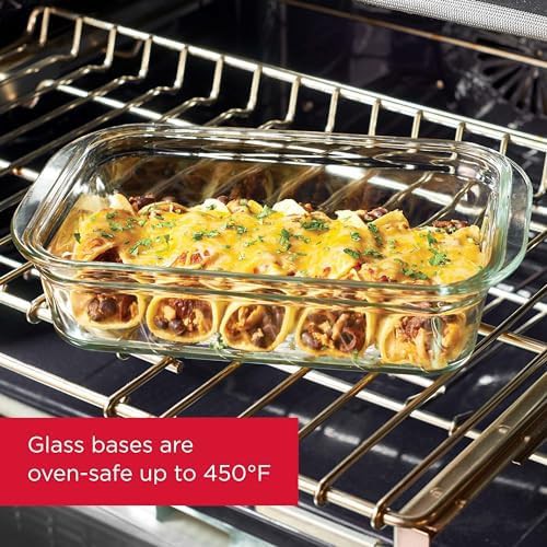 Large eight cup glass storage containers — photo 3