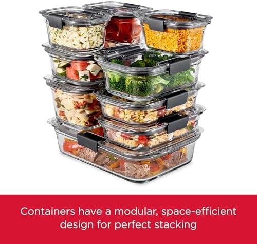 Large eight cup glass storage containers — photo 5