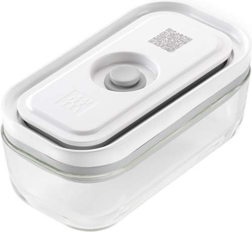Small vacuum seal heat resistant glass container