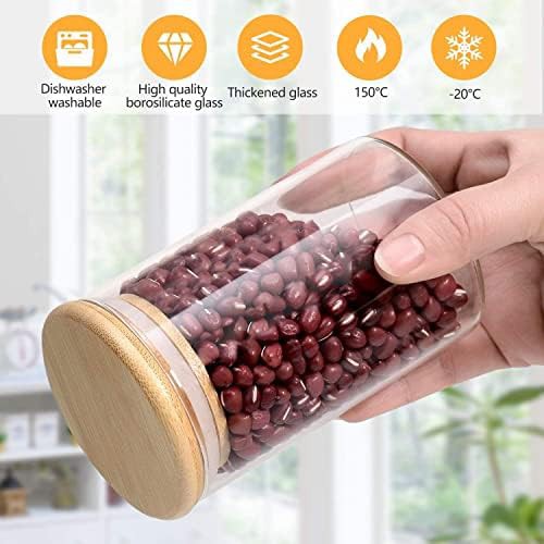 Small glass spice jars with bamboo lids — photo 4