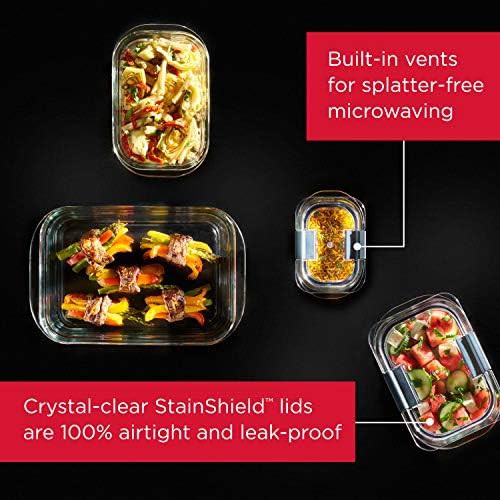 Assorted glass storage containers with airtight lids — photo 3