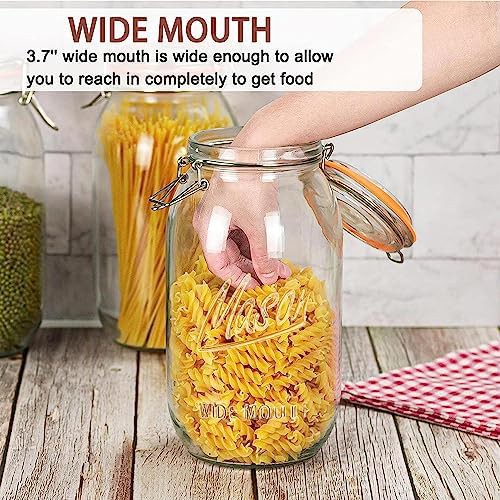 Three pack of large wide mouth mason jars — photo 4