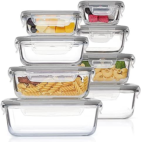 Small rectangular glass containers eight pack