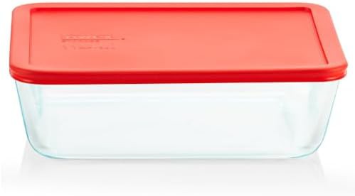 Eleven cup rectangle glass storage container