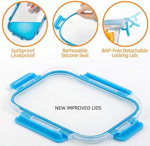 Ten pack of borosilicate glass storage rectangles — photo 3