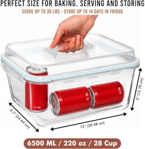 Extra large glass turkey roasting dish — photo 3