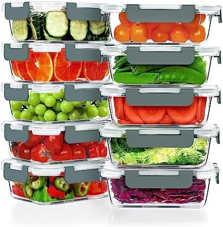 Verones ten pack twenty two ounce grey glass set