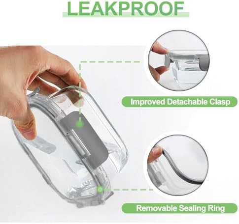 18 piece small rectangle locking lid glass set — photo 4