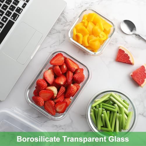 18 piece small rectangle locking lid glass set — photo 5