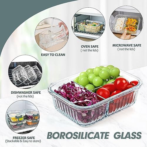 Komuee 3 compartment meal prep gray container — photo 4
