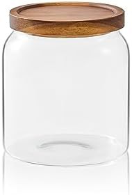 Extra large glass jar with press lid