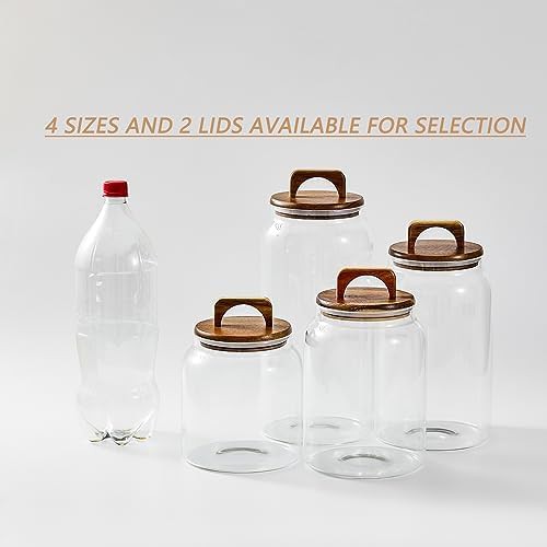Extra large glass jar with press lid — photo 3