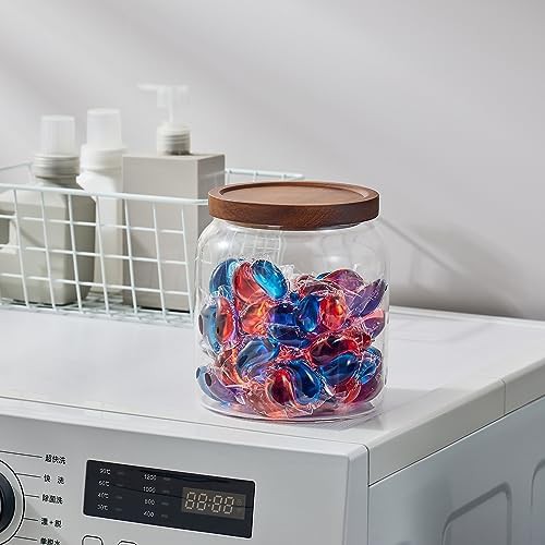 Extra large glass jar with press lid — photo 4