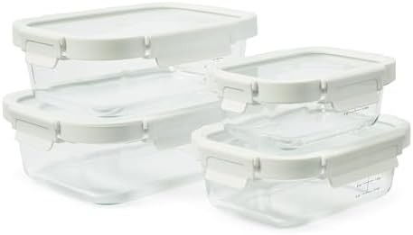 Glass storage containers 8 piece set