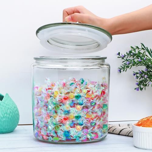 Large one gallon glass cookie and candy jar — photo 4