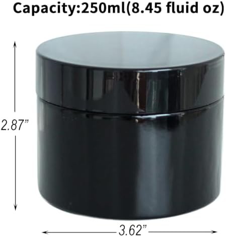 Black glass jar with UV protection — photo 3