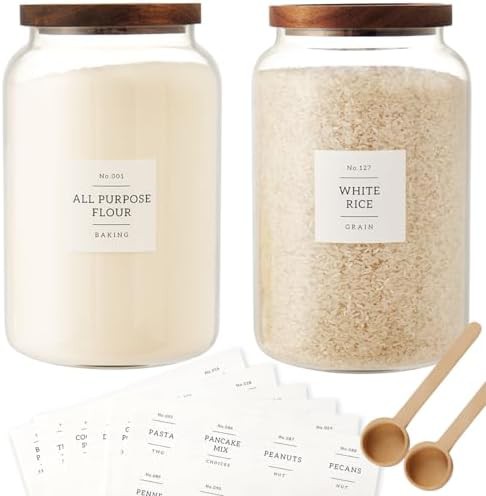 Extra large one gallon glass jars with lids