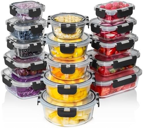 Rectangular small glass pantry containers