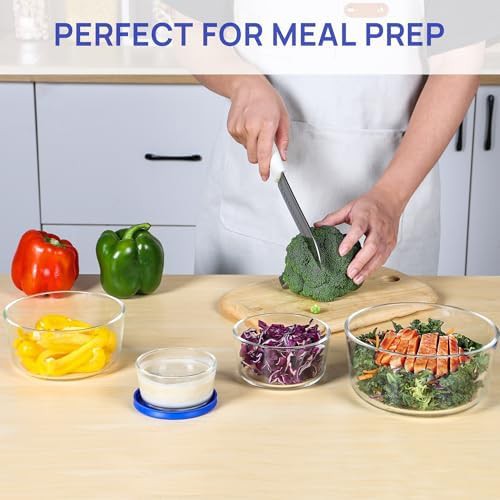 Glass storage bowls in four assorted sizes — photo 4