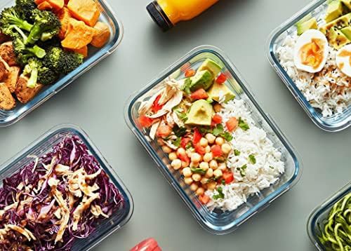 Green small glass food containers 10 pack — photo 5
