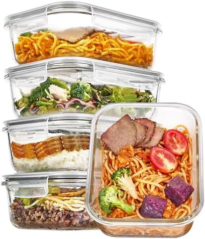 Five pack of 35 oz grey glass containers