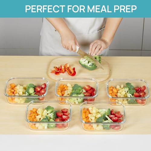 Five pack of 35 oz grey glass containers — photo 4