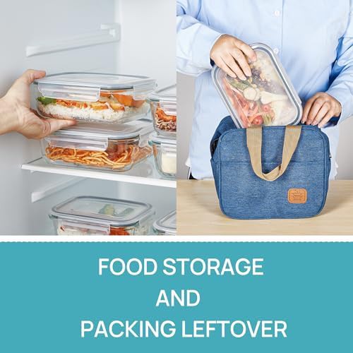 Five pack of 35 oz grey glass containers — photo 5
