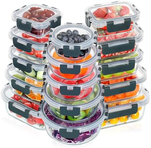 Verones thirty piece grey borosilicate glass set