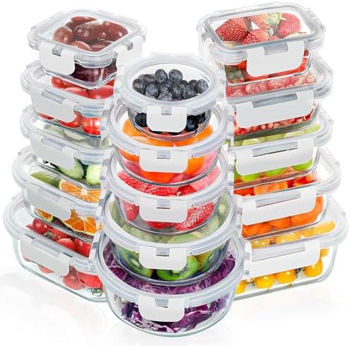 Verones thirty piece white borosilicate glass set