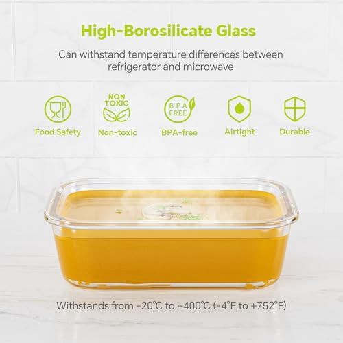Five pack borosilicate glass lunch containers — photo 5
