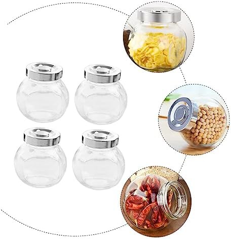 Sealed glass jars for coffee and salt — photo 3
