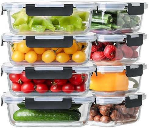 8 pack 36oz leak proof lunch containers