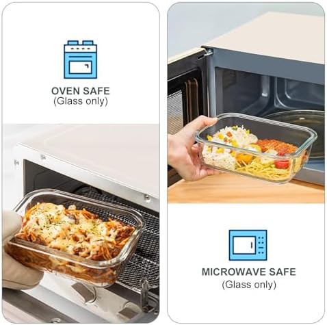KOMUEE 10 pack borosilicate glass food storage — photo 4