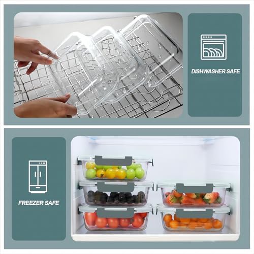 KOMUEE 30 oz 5 pack borosilicate glass gray — photo 4