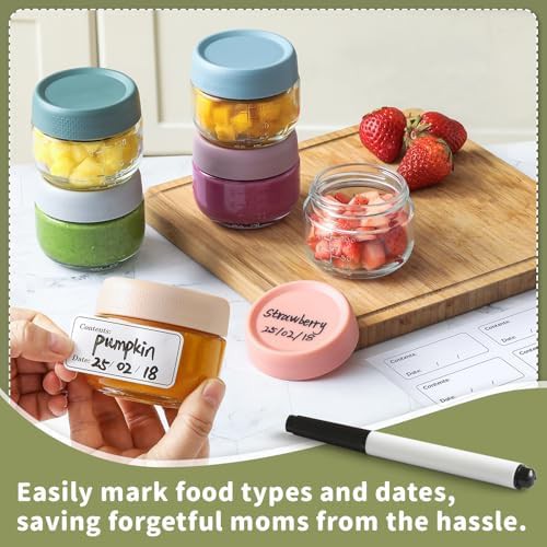Small glass baby food storage jars — photo 4
