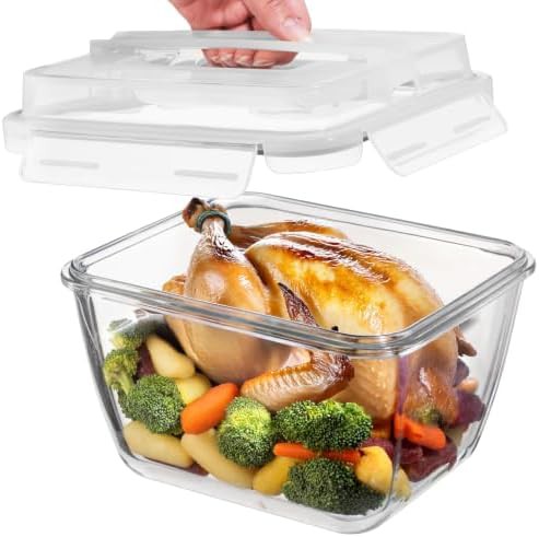 Large borosilicate glass roasting dish 132 oz