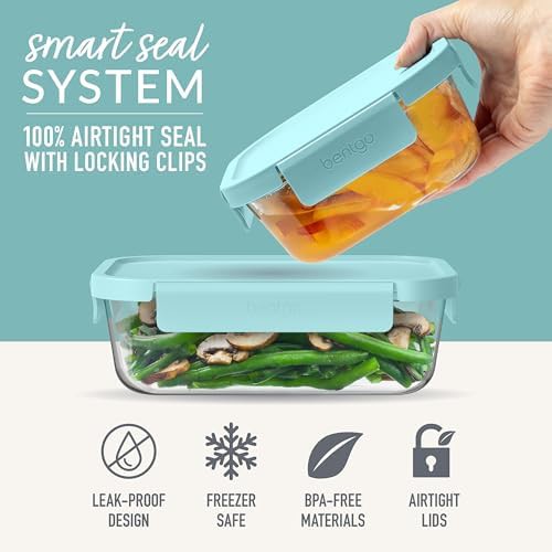 Leak proof glass storage four piece set — photo 4
