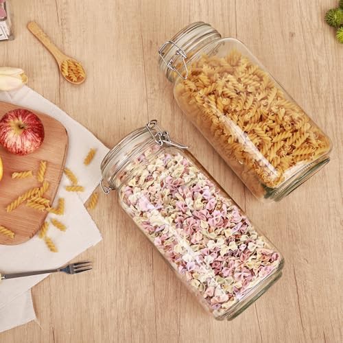 Three Pack Large Glass Jars with Clamp Lids — photo 4