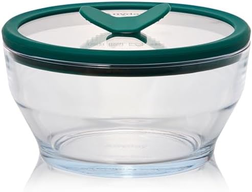 Clear kale four cup glass bowl