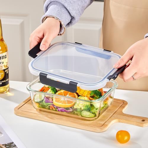 Eight Pack Thirty Six Ounce Glass Storage Containers — photo 3