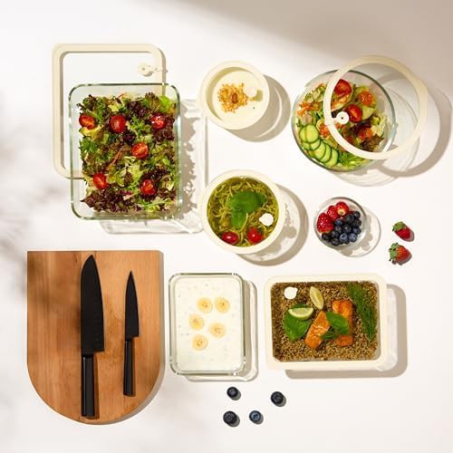 Rectangular borosilicate glass baking container set — photo 4