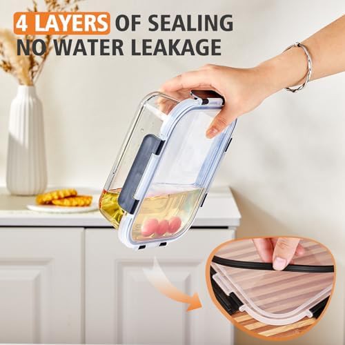 Ten Pack Medium Glass Bento Boxes with Lids — photo 4