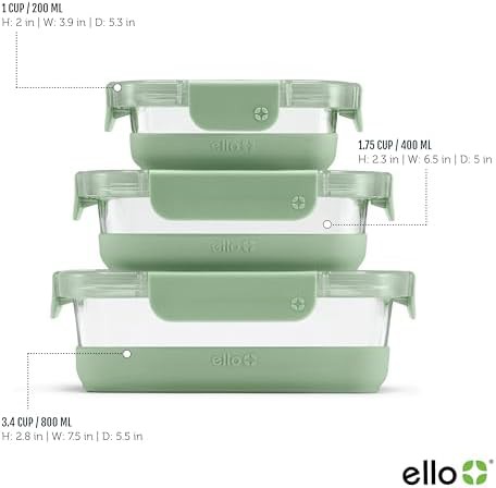 Cactus glass meal prep set with silicone boots — photo 4